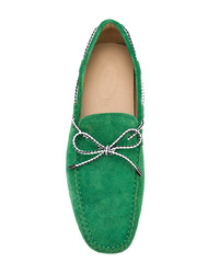 Mocassins en daim verts Tod's