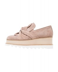 Mocassins plateforme beiges Bronx