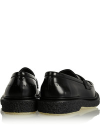 Mocassins plateforme en cuir noirs