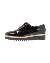 Mocassins plateforme en cuir noirs Zign