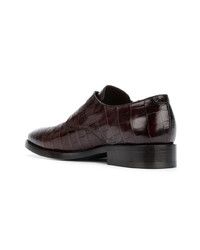 Monks en cuir bordeaux Balenciaga