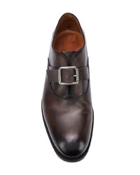 Monks en cuir marron foncé Ermenegildo Zegna XXX