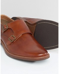 Monks en cuir marron Aldo