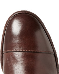 Monks en cuir marron Officine Creative