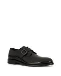 Monks en cuir noirs Tod's