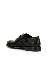 Monks en cuir noirs Tod's