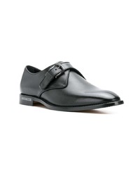 Monks en cuir noirs Tod's