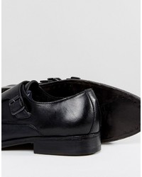 Monks en cuir noirs AllSaints