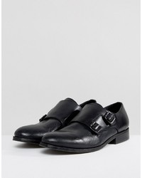 Monks en cuir noirs AllSaints