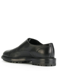 Monks en cuir noirs Dolce & Gabbana