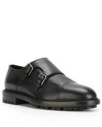 Monks en cuir noirs Dolce & Gabbana