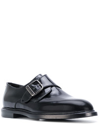 Monks en cuir noirs Dolce & Gabbana