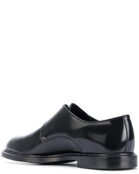 Monks en cuir noirs Dolce & Gabbana