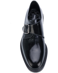 Monks en cuir noirs Dolce & Gabbana