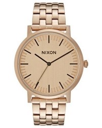 Montre dorée Nixon