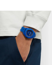 Montre en caoutchouc bleue Bamford Watch Department