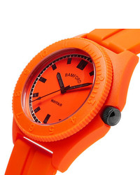 Montre en caoutchouc orange Bamford Watch Department