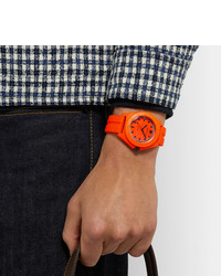 Montre en caoutchouc orange Bamford Watch Department