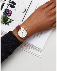 Montre en cuir fuchsia Limit