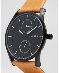 Montre en cuir marron Skagen