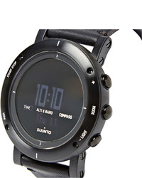 Montre en cuir noire Suunto