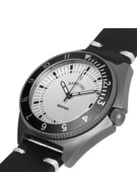 Montre en cuir noire Bamford Watch Department