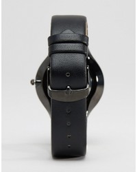 Montre en cuir noire Limit