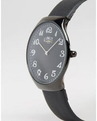 Montre en cuir noire Limit