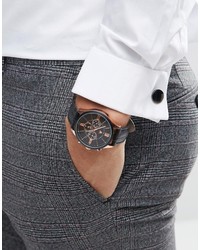 Montre noire Asos