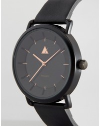 Montre noire Asos