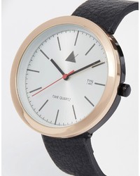 Montre noire Asos