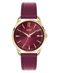 Montre pourpre foncé Henry London