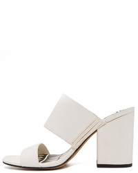 Mules blanches Dolce Vita