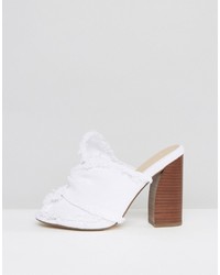 Mules blanches Asos