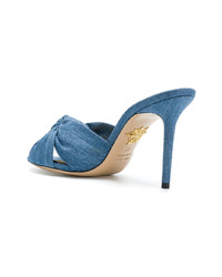 Mules bleues Charlotte Olympia