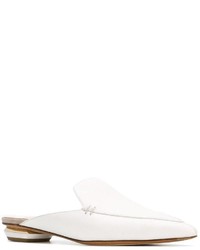 Mules en cuir blanches Nicholas Kirkwood