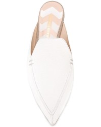 Mules en cuir blanches Nicholas Kirkwood