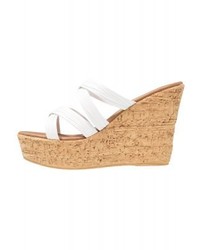 Mules en cuir blanches Dorothy Perkins