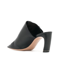 Mules en cuir noires Nicholas Kirkwood