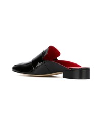 Mules en cuir noires Dorateymur