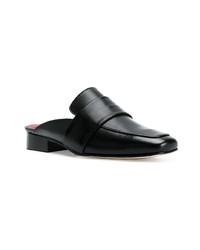 Mules en cuir noires Dorateymur