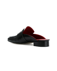 Mules en cuir noires Dorateymur