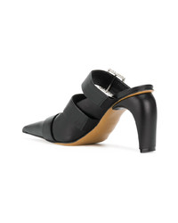 Mules en cuir noires Misbhv