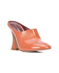 Mules en cuir orange Sies Marjan