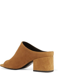 Mules en daim marron clair 3.1 Phillip Lim