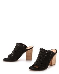 Mules en daim noires Belle by Sigerson Morrison