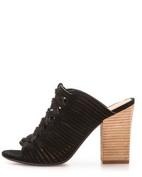 Mules en daim noires Belle by Sigerson Morrison