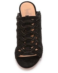 Mules en daim noires Belle by Sigerson Morrison