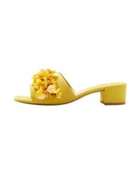 Mules jaunes Mango