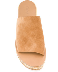 Mules marron clair Chloé